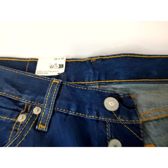 Levi's Men 501 Original Regular Fit Jeans Straight Leg, Black Size 32x32 0660 - Picture 7 of 14